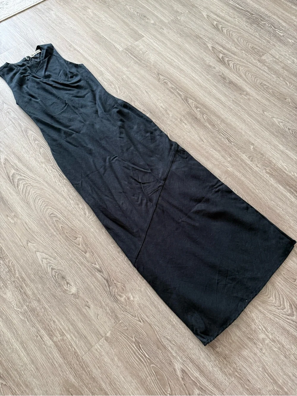 Abercrombie & Fitch Black Sleeveless Maxi Dress